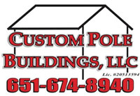 custom pole buildings logo